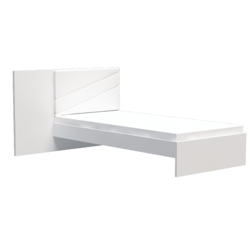 Ліжко для підлітка Орігамі 1.20 з тканевою накладкою 