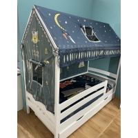 Детская кровать- домик Verdi с текстилем 