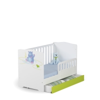 Ліжечко для новонароджених Baby 70х140 Happy Animals з ящиком