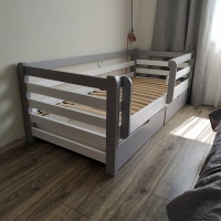Кровать двухъярусная деревянная Mia с подъемным механизмом