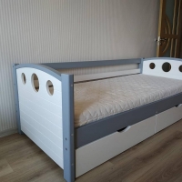 Кровать двухъярусная деревянная Oki
