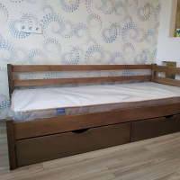  Дитяче ліжко дерев'яне кутове  Torry з ящиками