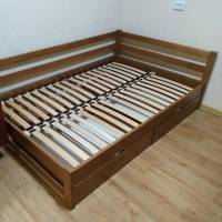  Дитяче ліжко дерев'яне кутове  Torry з ящиками