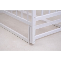 Детская кроватка «ЧАЙКА» белая с регулировкой боковины