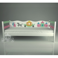 Кровать детская декорированная "Золушка mix"